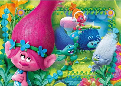 Obrázok produktu pre Puzzle Clementoni - Trollovia, 60 dielikov XXL