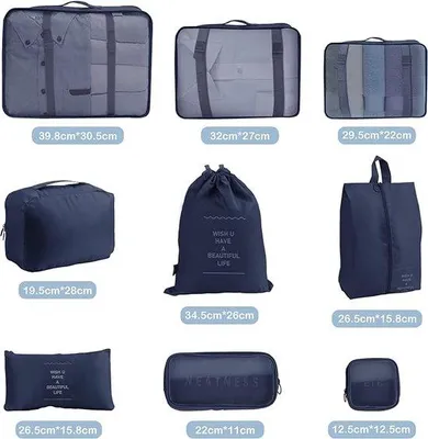 Produktbild von Reisetasche Organizer Set 9 Stück