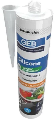 Obrázok produktu pre Silikón vhodný do kontaktu s potravinami – GEB – Priehľadný – 310 ml