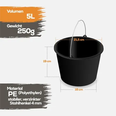 Produktbild von TAMS® Baueimer, Eimer 5 l