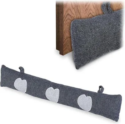 Produktbild von Zuellige Tochtstopper für Fenster und Türen - weiches Tochtrohr - Sandfüllung - 76 cm - grau