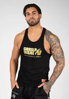 Produktbild von Gorilla Wear Classic Tank Top schwarz/gold L