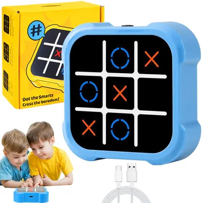 Produktbild von Tic Tac Toe Elektronisch Tic-Tac-Toe Bolt Spiel, 4-In-1-Puzzlespielkonsole