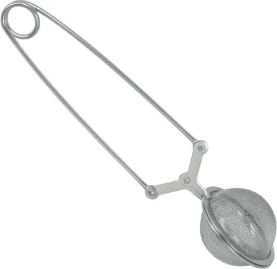 Image de metaltex 253810010 Passoire à thé metaltex avec poignée en forme de pince, en acier inoxydable