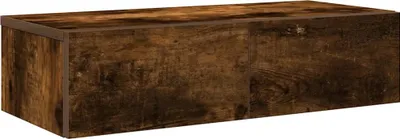 Obrázek produktu pro Nástěnná police se zásuvkami kouřový dub 60x26,5x15 cm kompozit