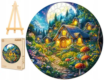 Produktbild von Pasjo24 Holzpuzzle 300 Teile Märchenhaus Holzbox