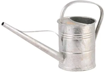 Image de Arrosoir Unyqoos® en acier galvanisé coloré et revêtu de poudre – 1,5 L, avec un bec verseur étroit et une anse haute