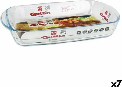 Obrázek produktu pro Pečicí plech quttin 65810 2,2 l skleněný obdélníkový 32,5 x 20,2 x 5,2 cm (7 kusů)