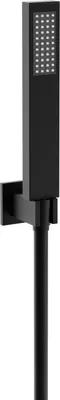 Produktbild von Mexen R-02 Kopfbrausegarnitur mit Regenbrause und Thermostatmischer, Schwarz - 785005050-70