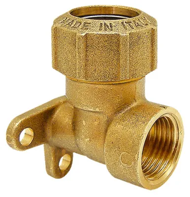 Obrázok produktu pre Mosadzné koleno s vešiakom 32x1" palec