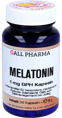 Produktbild von GALL PHARMA Melatonin 1mg GPH Kapseln, 30 St. Kapseln