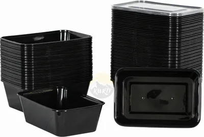 Produktbild von KURTT - Lunchbox, 20 Stück, 750ml - wiederverwendbare Box - Meal Prep Container - Mikrowellenbehälter - Frischhaltebehälter - Plastikbehälter