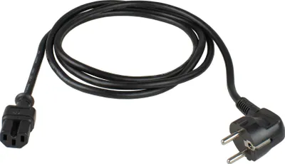 Produktbild von as-Schwabe Warmgeräte-Zuleitung 120°C 2m Schuko auf Warmgerätdose Typ C15 IP20