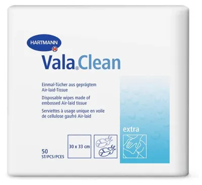Produktbild von 12x Hartmann Vala® Clean extra Einmal-Tücher | Packung (50 Stück)
