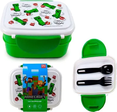 Produktbild von Minecraft TNT Lunchbox mit Besteckset