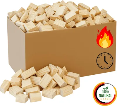 Image de Floranica Bûches Compressées 20kg, Bois Densifié Haute Performance, Chauffage Écologique