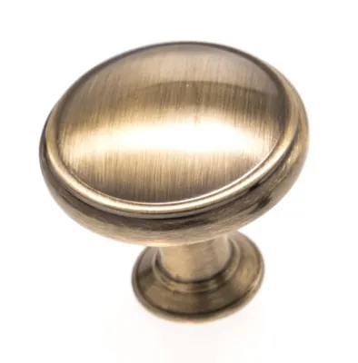 Immagine prodotto di Pomello per mobili in ottone anticato lucido, pomello antico per armadietti, pomello per porte Ø 30 mm