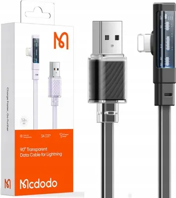 Immagine prodotto di Cavo Per Iphone, Angolare, Potente, Superveloce, Mcdodo, 100W, 1,2M, Nero