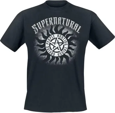 Produktbild von Supernatural T-Shirt Herren Hunting Things schwarz L