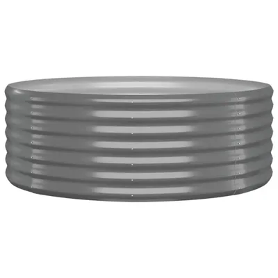 Produktbild von Hochbeet Verzinkter Stahl 100x100x36 cm Grau