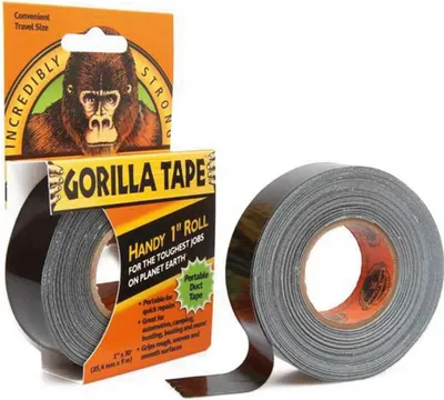 Productafbeelding van Gorilla Tape, zwarte plakband, 9 meter, 25 mm breed