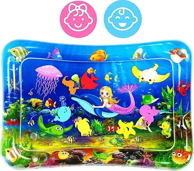 Produktbild von Wassermatte Baby,Baby Spielzeuge 3 6 9 Monate Aufblasbare Wasserspielmatte Baby,Auslaufsichere Sicherheit Ist Sensorisches Spielzeug für Baby Frühe Entwicklung Aktivitätszentren (27'' x 20'')
