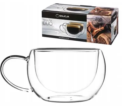 Produktbild von Galicja Duo Doppelwandige Gläser mit Henkel, 2x280ml