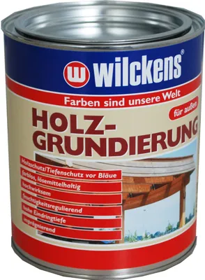 Produktbild von Wilckens Holzgrundierung, farblos, 750 ml inkl. Pinsel zum Auftragen