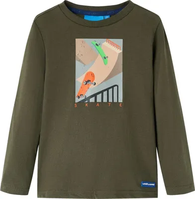 Produktbild von "2026 MODERNE"Kinder-Langarmshirt - Modernes und langlebige - Khaki 128 NEU144366 - Arbeitshosen