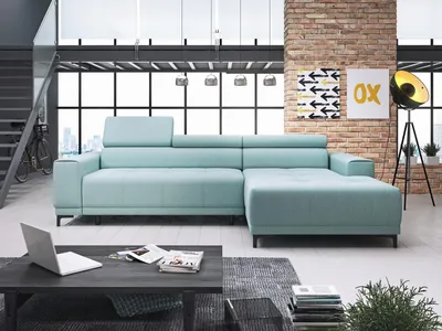 Produktbild von Designer Stoff L Form Couch Wohnlandschaft Ecksofa Sofa Modern Design Sofa Stoff