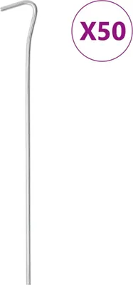 Image de Piquets de tente 50 pcs 23 cm Ø4 mm acier galvanisé