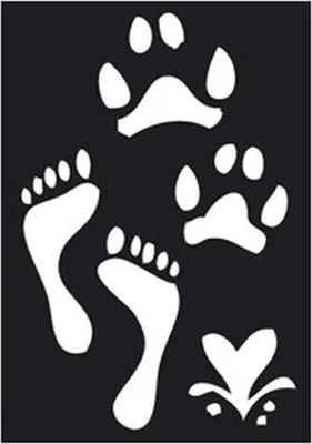 Produktbild von Tattoo Schablone Fußabdrücke 263 008