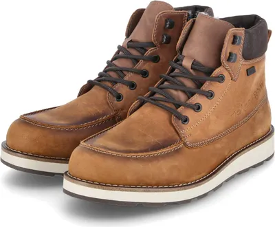 Produktbild von Rieker Herren Winterboots/ Stiefeletten Gelb Braun Leder Synthetik wasserfest Größe: 42
