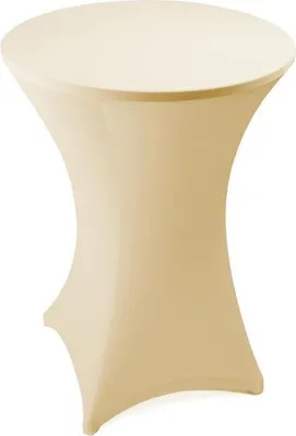 Produktbild von Stehtischhusse Stretch Stehtisch Ø 60 cm Tisch Husse Bistrotisch Beige