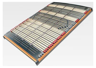 Produktbild von 7-Zonen Lattenrost Rhodos® NV | 44 Leisten | Triokautschukkappen | Querholme aus 100% Buche massiv | 3 Mittelgurte | fertig montiert | | 140 x 200 cm