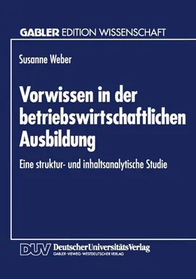 Produktbild von Vorwissen in der betriebswirtschaftlichen Ausbildung