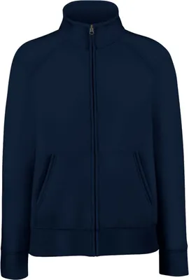 Produktbild von Fruit Of The Loom Damen Lady-Fit Fleece-Sweatshirt-Jacke BC1371 (2XL) (Dunkelblau)