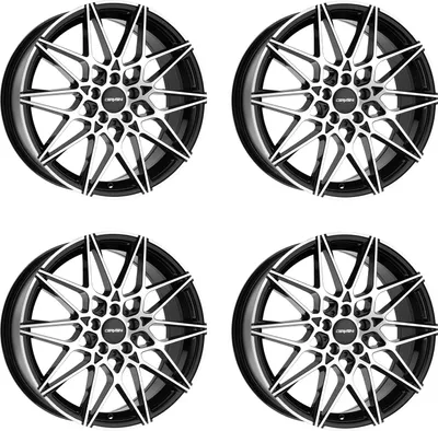 Obrázok produktu pre 4 x Carmani disky 18 Knut 8 palcov x 18 palcov ET30 5x112 čierne leštené CA180818H730BP kompatibilné s Audi 100/200 A3 A4 A5 A6 A7 A8 Q2 Q3 Q5