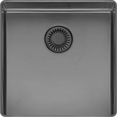 Produktbild von REGINOX R39502 Spüle NEW YORK SLIM 40X40 (L) OKG Comfort Gun Metal II ab Schrankbreite 50 cm / Flächenbündig