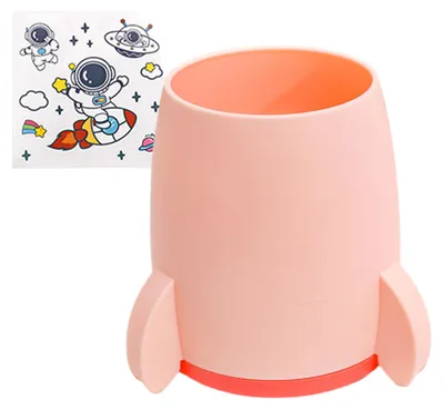 Produktbild von Kreativer Raketen-Stiftehalter, großer Schreibtisch-Organizer für Kinder, multifunktionale Aufbewahrungsbox für Stifte und Schrein