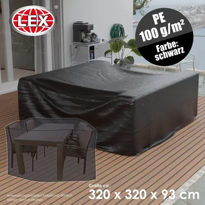 Produktbild von LEX Schutzhülle für Sitzgruppen, 320 x 93 cm, Tragetasche