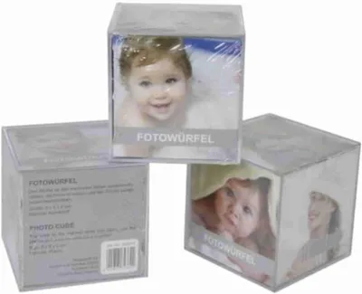 Produktbild von Fotorahmen Set 4, Cube 9 x 9 x 9 cm, Acryl, Für 6 Fotos