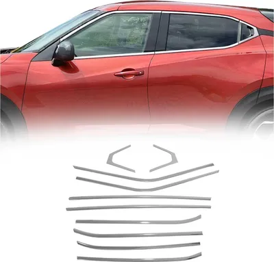 Zdjęcie produktu dla Listwy okienne do Nissan Juke 2021-2025 stal nierdzewna chrom 10szt