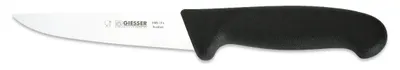 Produktbild von Giesser Messer Stechmesser Schlachtmesser Fleischmesser gerade starke Klinge - 13 cm, Schwarz