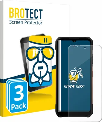 Produktbild von 3x BROTECT Schutzglas für myPhone Hammer Construction 2 Thermal 5G Schutzfolie Panzer Folie Glas Display Schutz klar