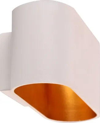Immagine prodotto di Applique ELISSA bianco-oro 1xG9x10W in alluminio, dimensioni: 8x16x8 cm, IP20, Polux