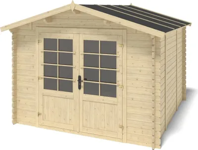 Immagine prodotto di Casetta da giardino in legno - 9m2 - 3x3m - 28mm - colore: naturale
