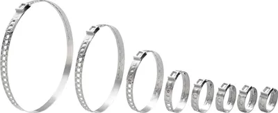 Produktbild von Kunzer Lochbandklemmen 259 DualHook, ø67,3-93,1mm Beutel à 10 Klemmen 18500266