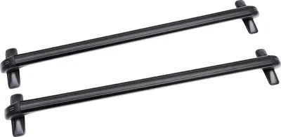 Image de Barres de toit pour voiture - barres transversales - 2 pièces - 115 cm - Aluminium - Avec serrure - Max 75 kg - Universel pour 4-5 portes - Noir