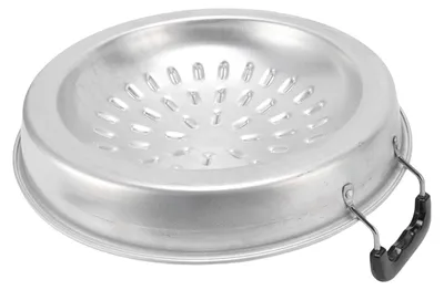 Zdjęcie produktu dla Tajska patelnia grillowa 2 w 1 z powłoką nieprzywierającą, zapewniająca równomierne rozprowadzanie ciepła, aluminiowa patelnia do gotowania i grillowania na węglu drzewnym, do użytku wewnątrz i na zewnątrz, 35 cm / 13,78 cala, kolor oryginalny